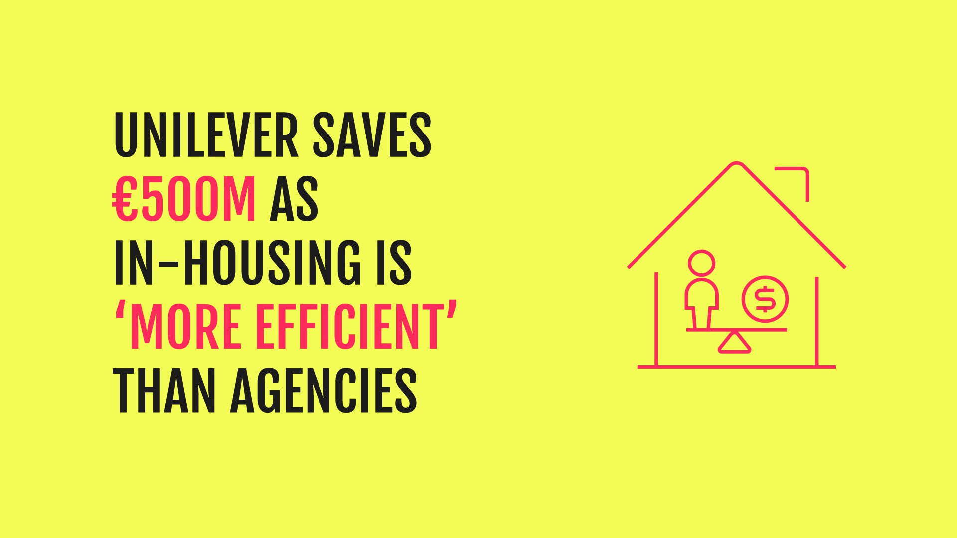 Unilever saves €500m as in-housing is ‘more efficient’ than agencies